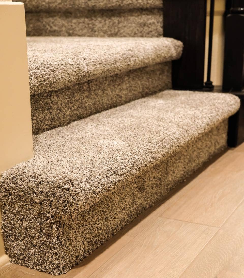brown epoxy flooring in a basement