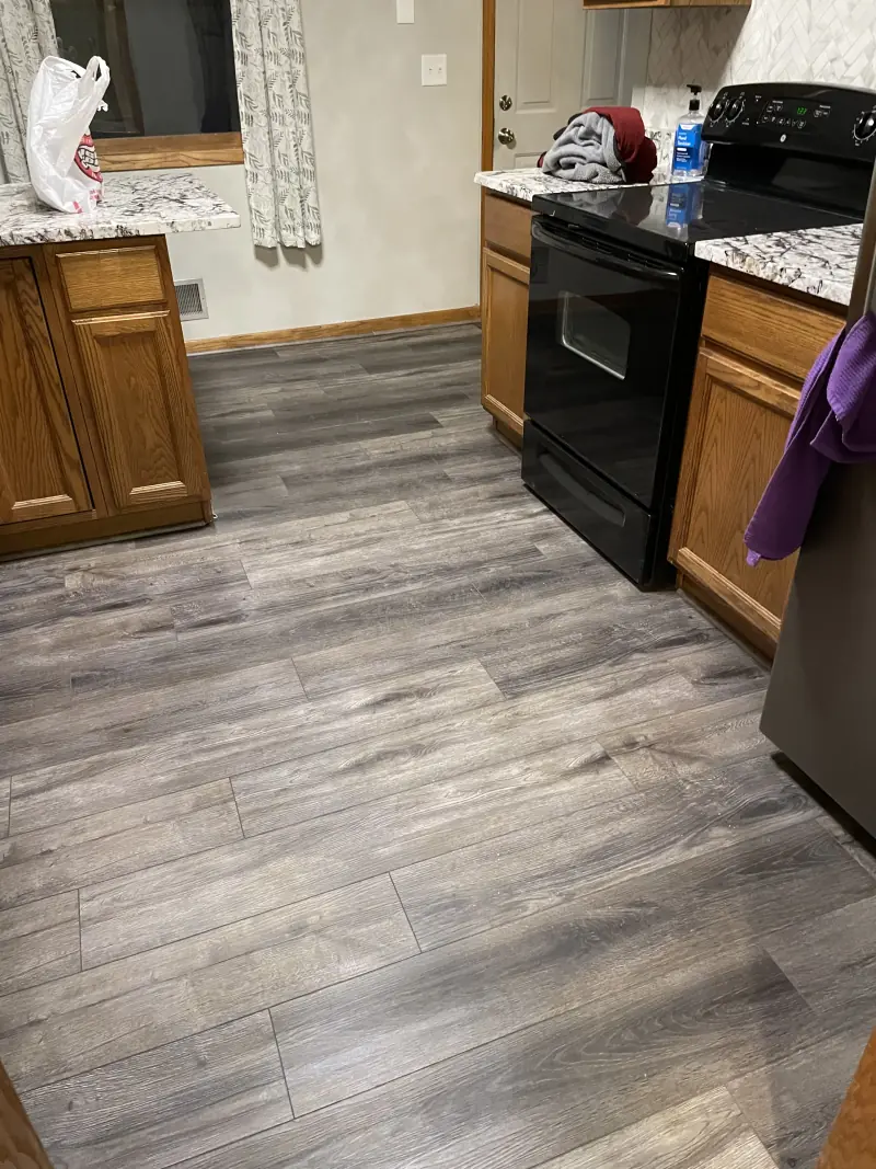 laminate flooring just installed in a new room